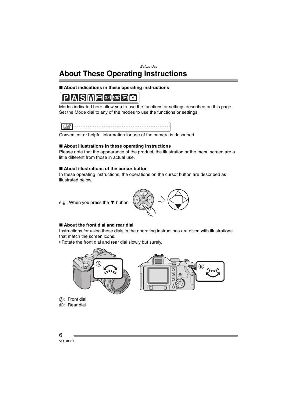 About these operating instructions | Panasonic DMC-FZ30PP User Manual | Page 6 / 148