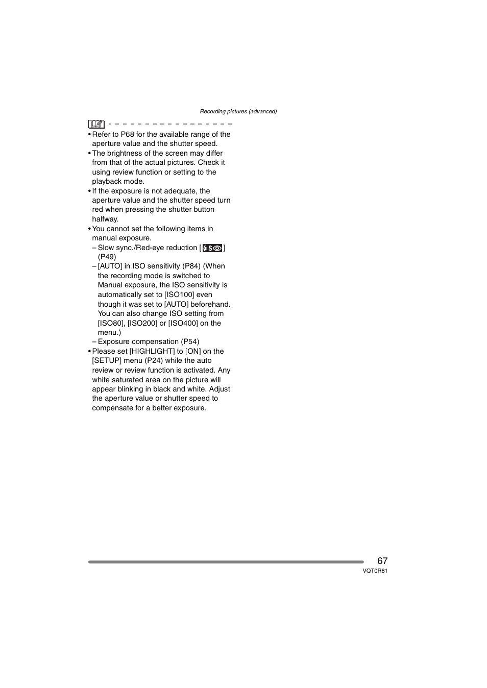 Panasonic DMC-FZ30PP User Manual | Page 67 / 148