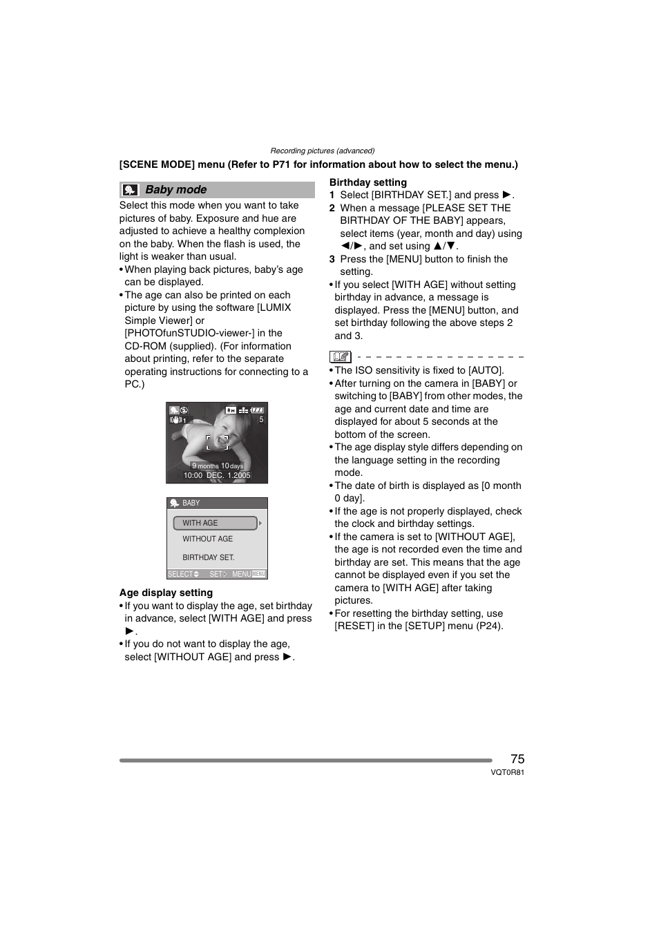 Panasonic DMC-FZ30PP User Manual | Page 75 / 148