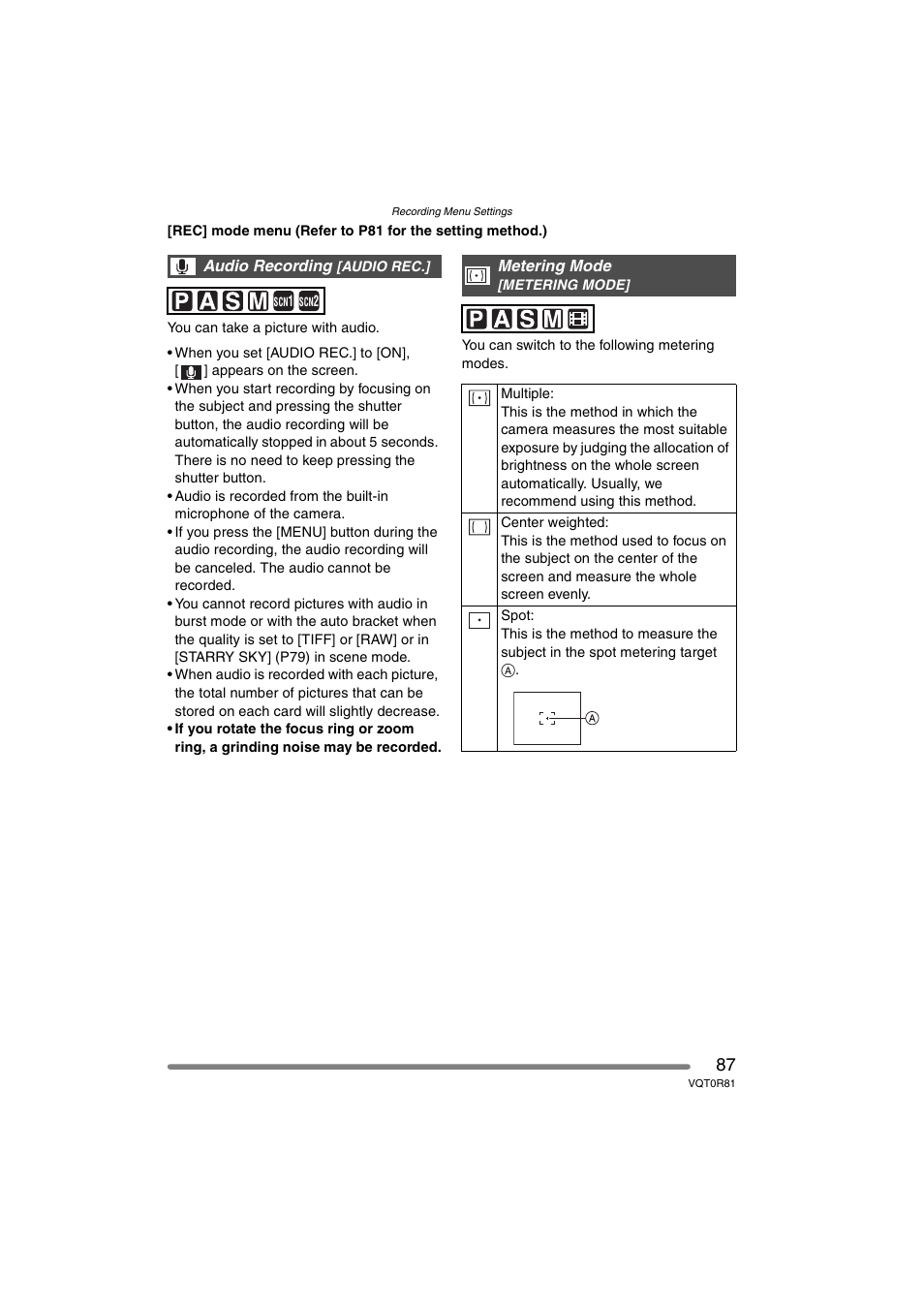 Panasonic DMC-FZ30PP User Manual | Page 87 / 148