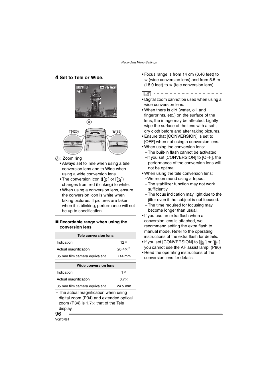Panasonic DMC-FZ30PP User Manual | Page 96 / 148