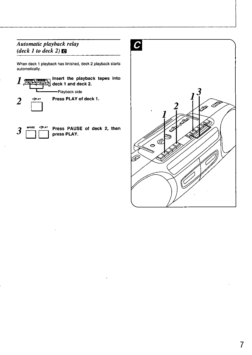 Panasonic STEREO RADIO CASSETTE RECORDER RX-FT530 User Manual | Page 7 / 12