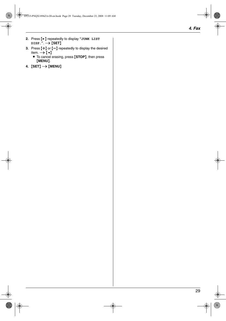 Panasonic KX-FP215 User Manual | Page 29 / 60