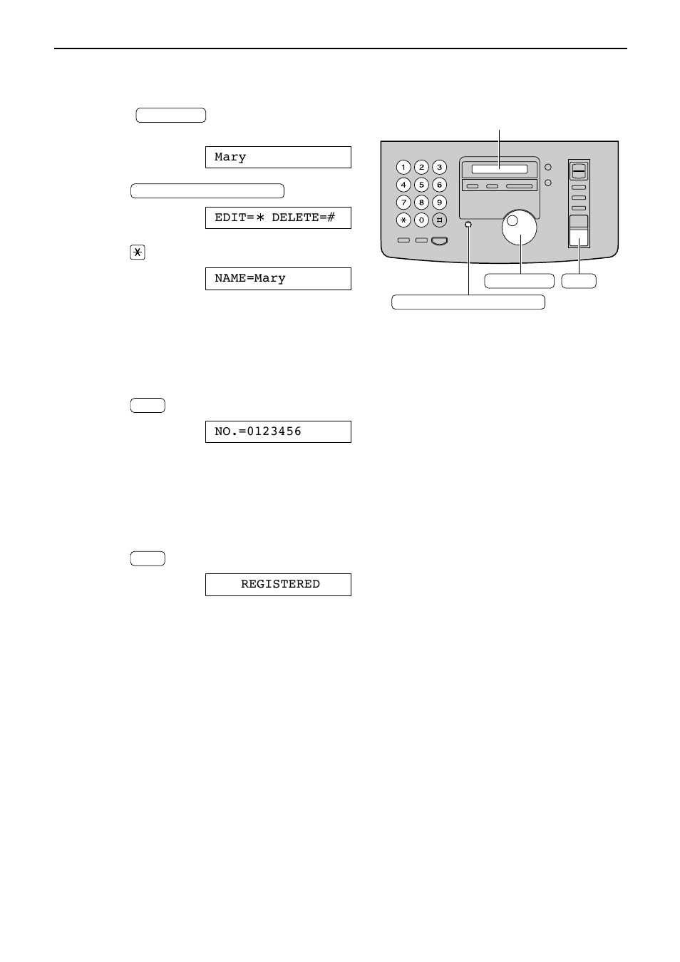 Jog dial, Editing a stored name and number | Panasonic KX-FP81 User Manual | Page 22 / 76