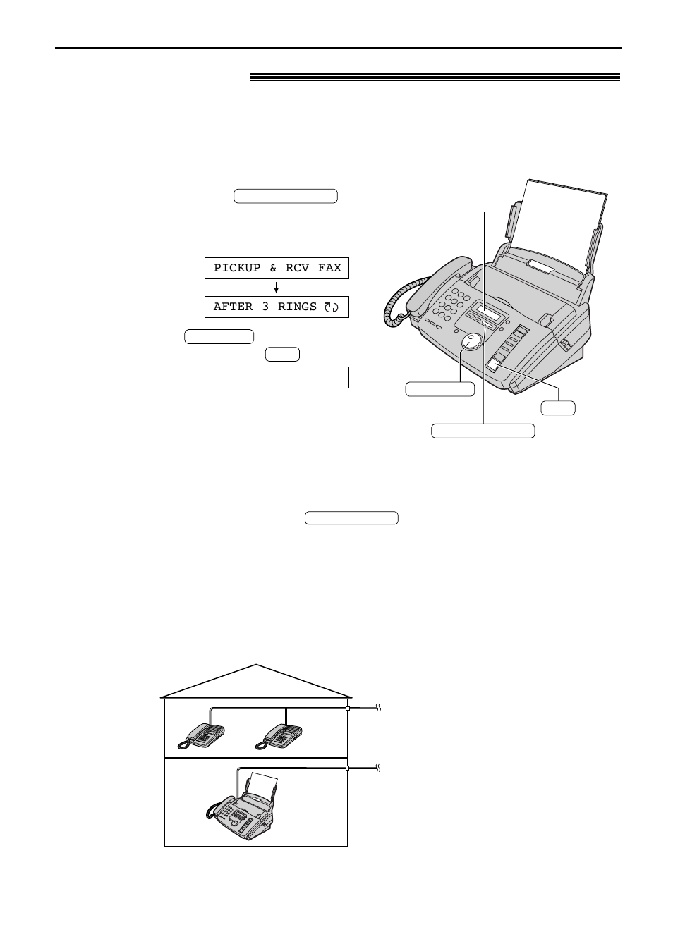 Receiving faxes, Fax only mode ! (all calls are received as faxes), Activating the fax only mode | Panasonic KX-FP81 User Manual | Page 39 / 76
