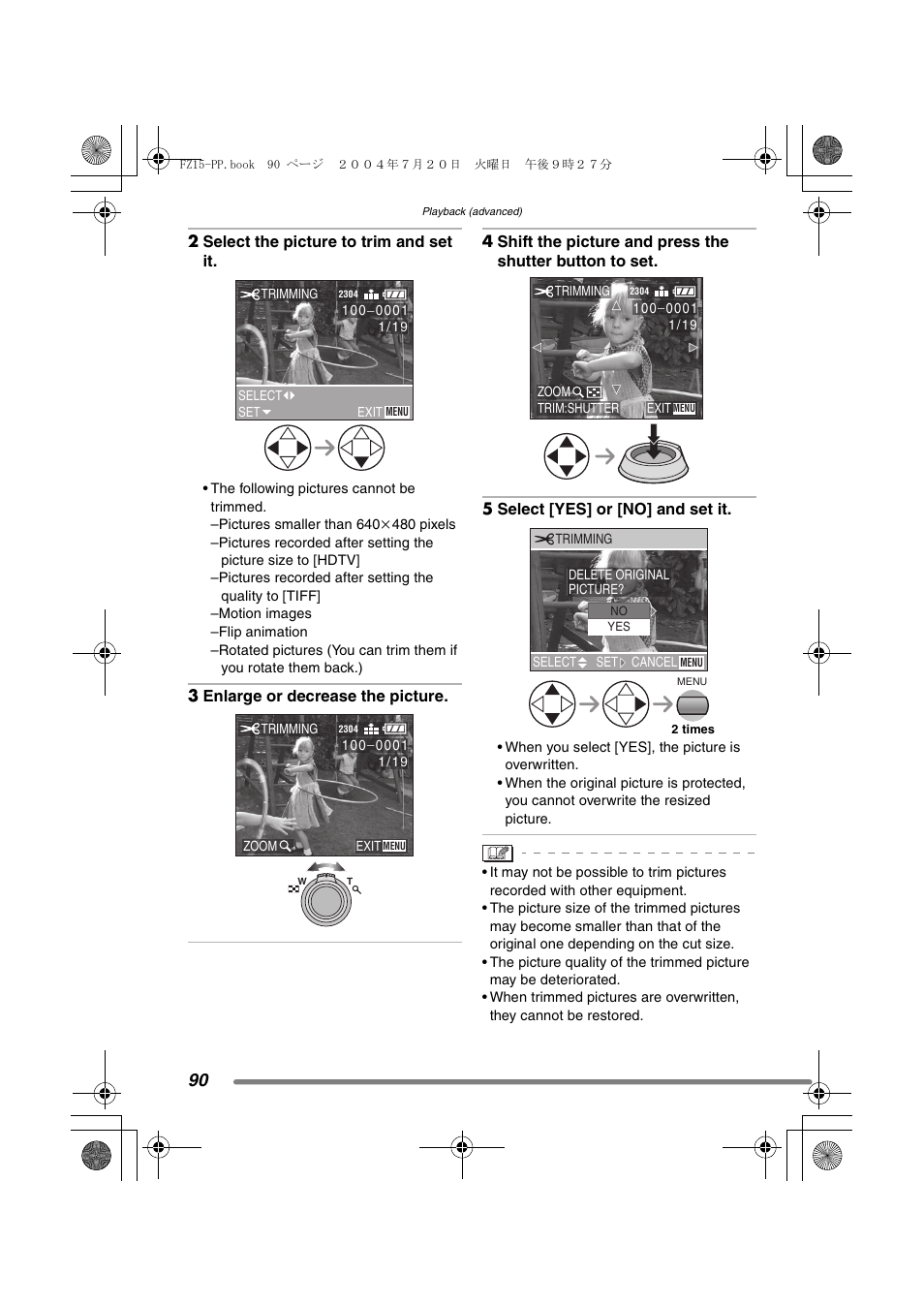 Panasonic DMC-FZ15P User Manual | Page 90 / 124