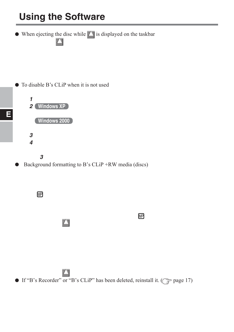 Using the software | Panasonic CF-VDM732U User Manual | Page 20 / 96