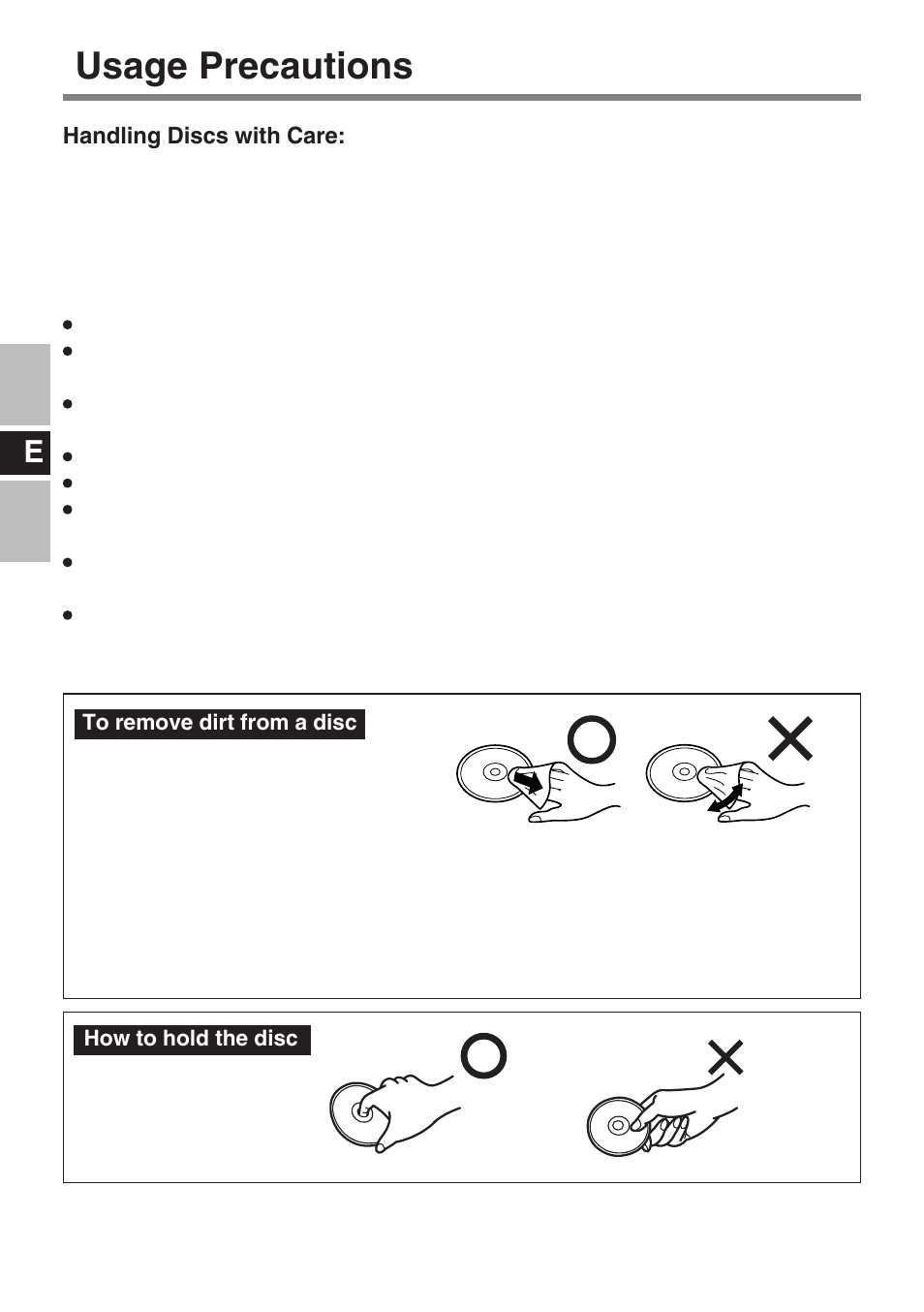 Usage precautions | Panasonic CF-VDM732U User Manual | Page 6 / 96