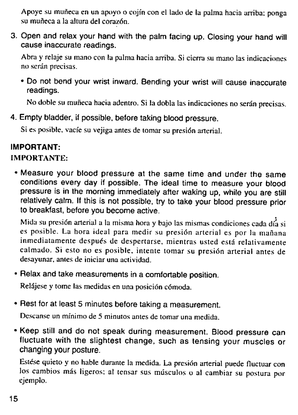 Panasonic EW280 User Manual | Page 16 / 32