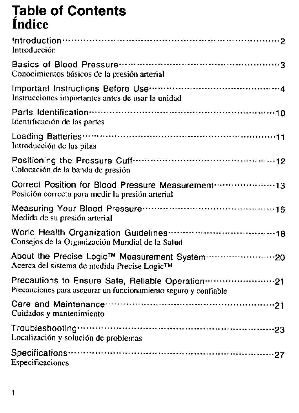 Panasonic EW280 User Manual | Page 2 / 32