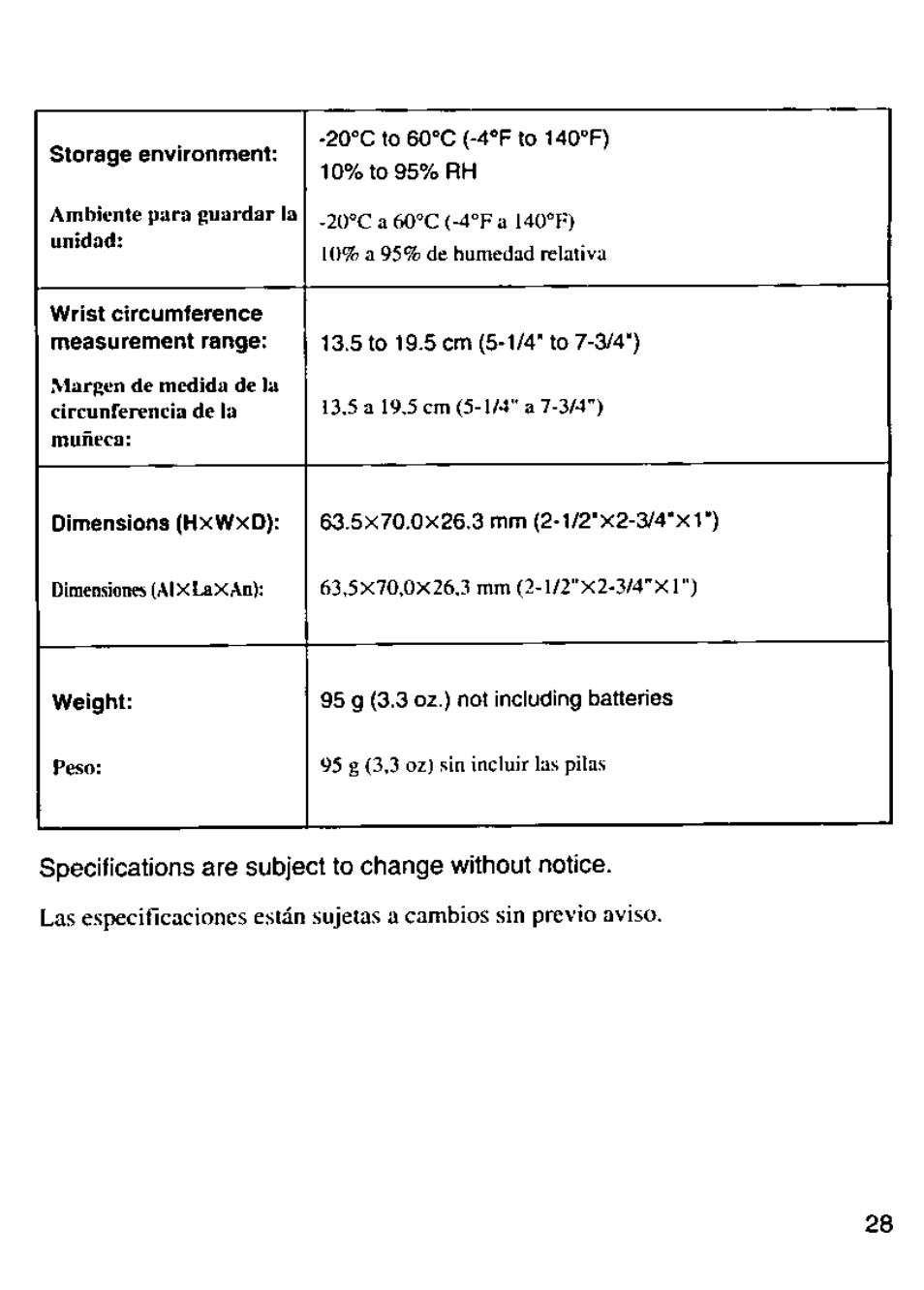 Panasonic EW280 User Manual | Page 29 / 32