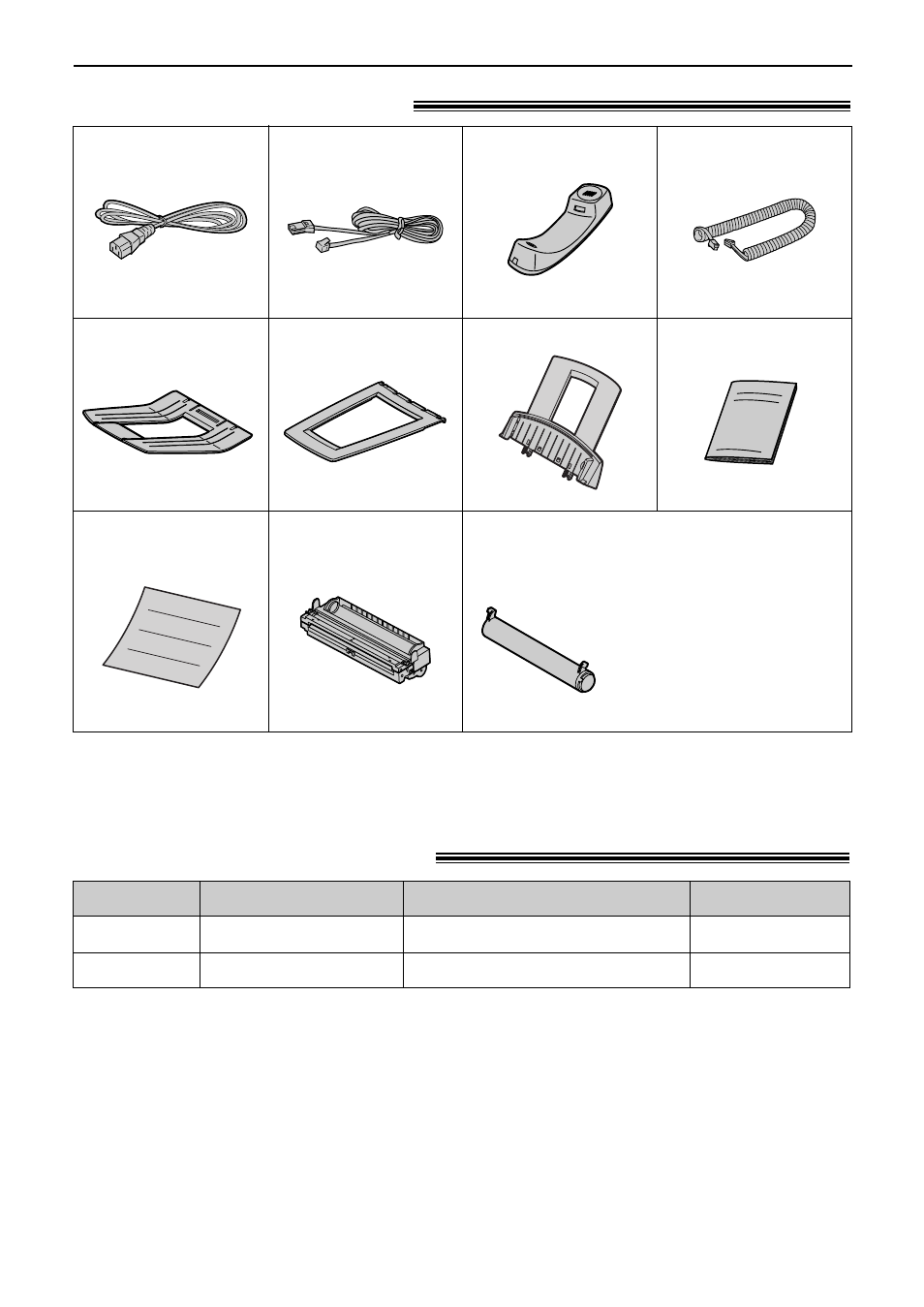 Accessories, Included accessories, Accessory information | Panasonic KX-FL503HK User Manual | Page 8 / 82