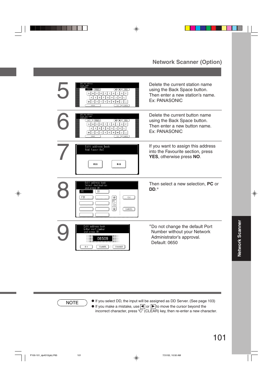Panasonic DP-3510 User Manual | Page 101 / 130