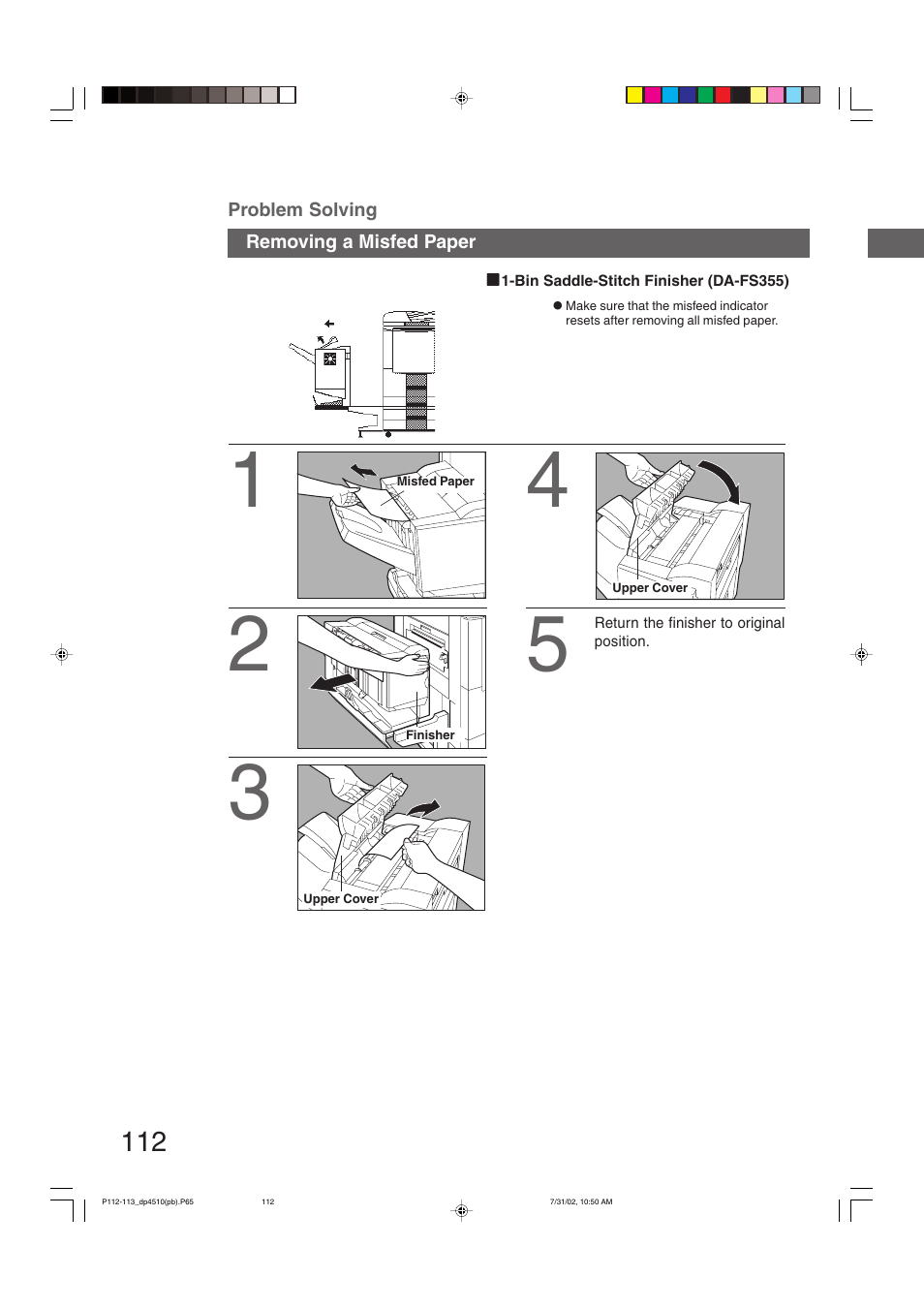 Panasonic DP-3510 User Manual | Page 112 / 130