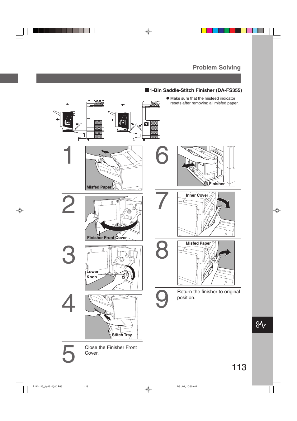 Panasonic DP-3510 User Manual | Page 113 / 130