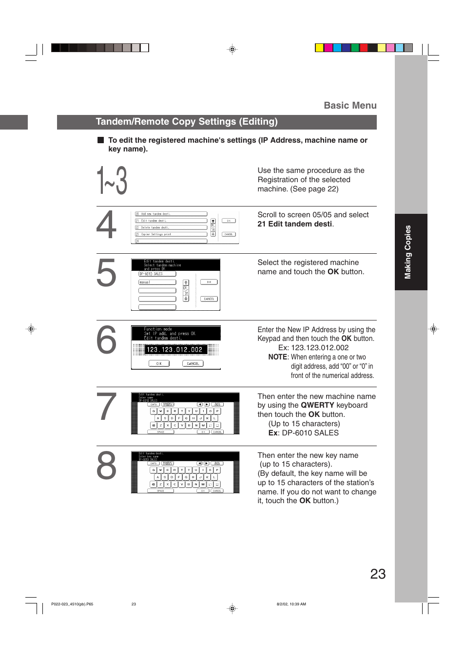 Panasonic DP-3510 User Manual | Page 23 / 130