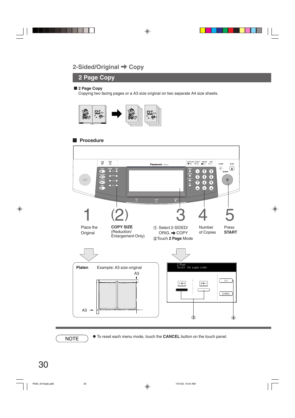 Panasonic DP-3510 User Manual | Page 30 / 130