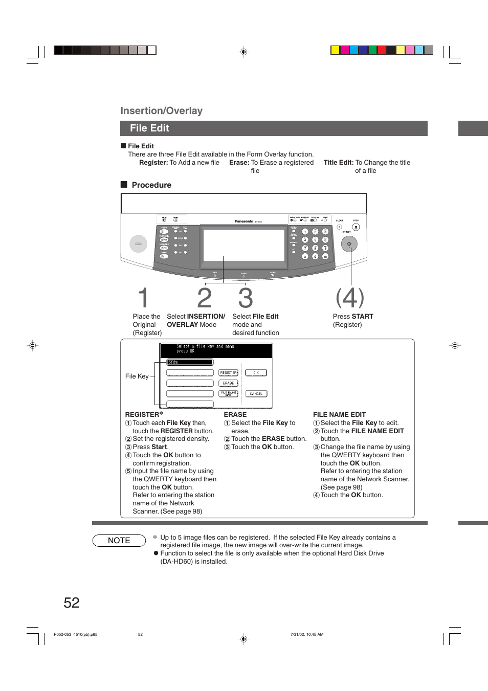 Panasonic DP-3510 User Manual | Page 52 / 130