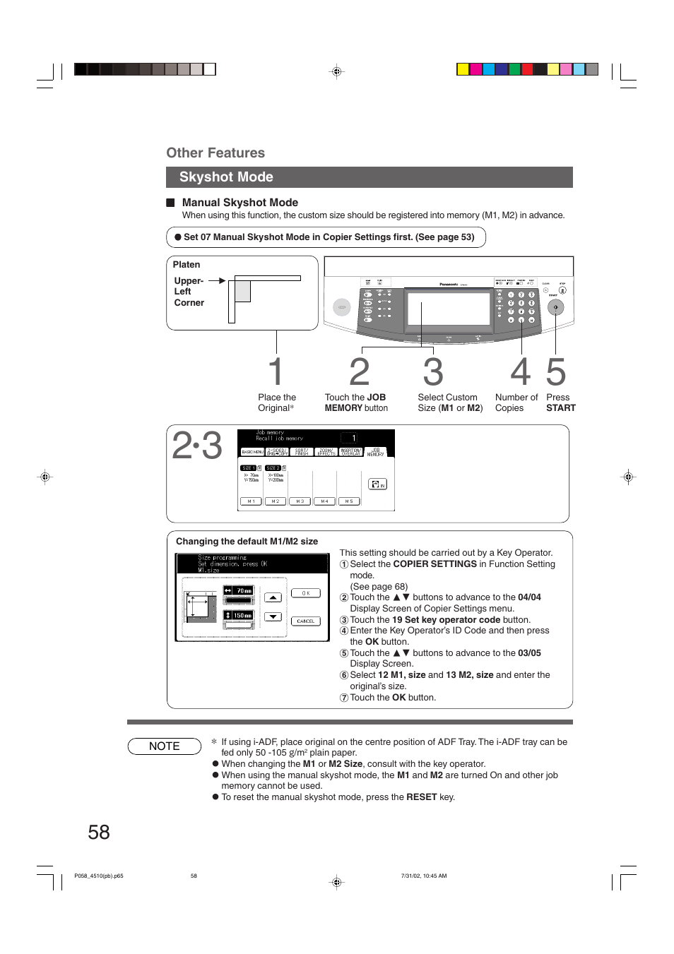 Panasonic DP-3510 User Manual | Page 58 / 130