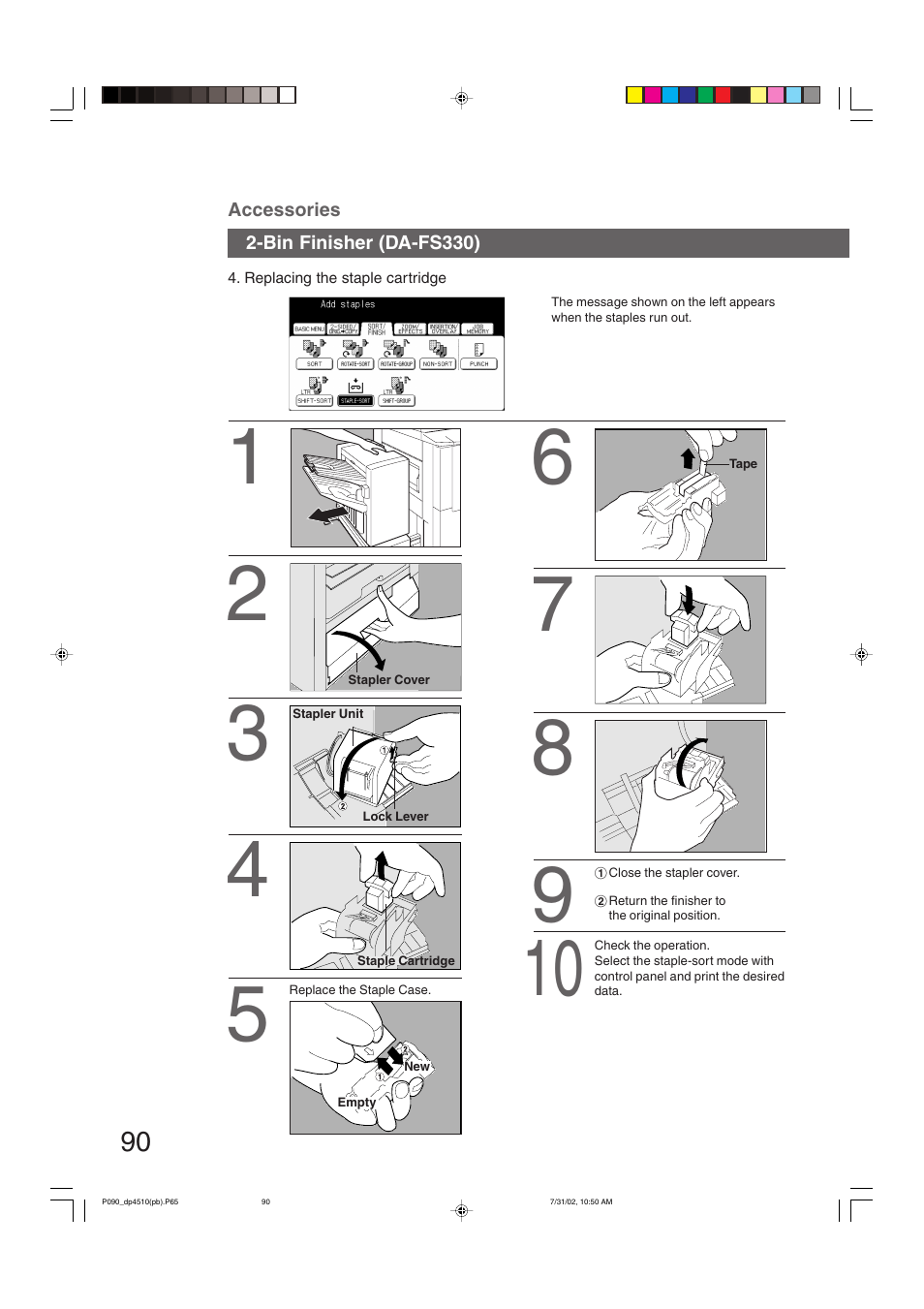 Panasonic DP-3510 User Manual | Page 90 / 130