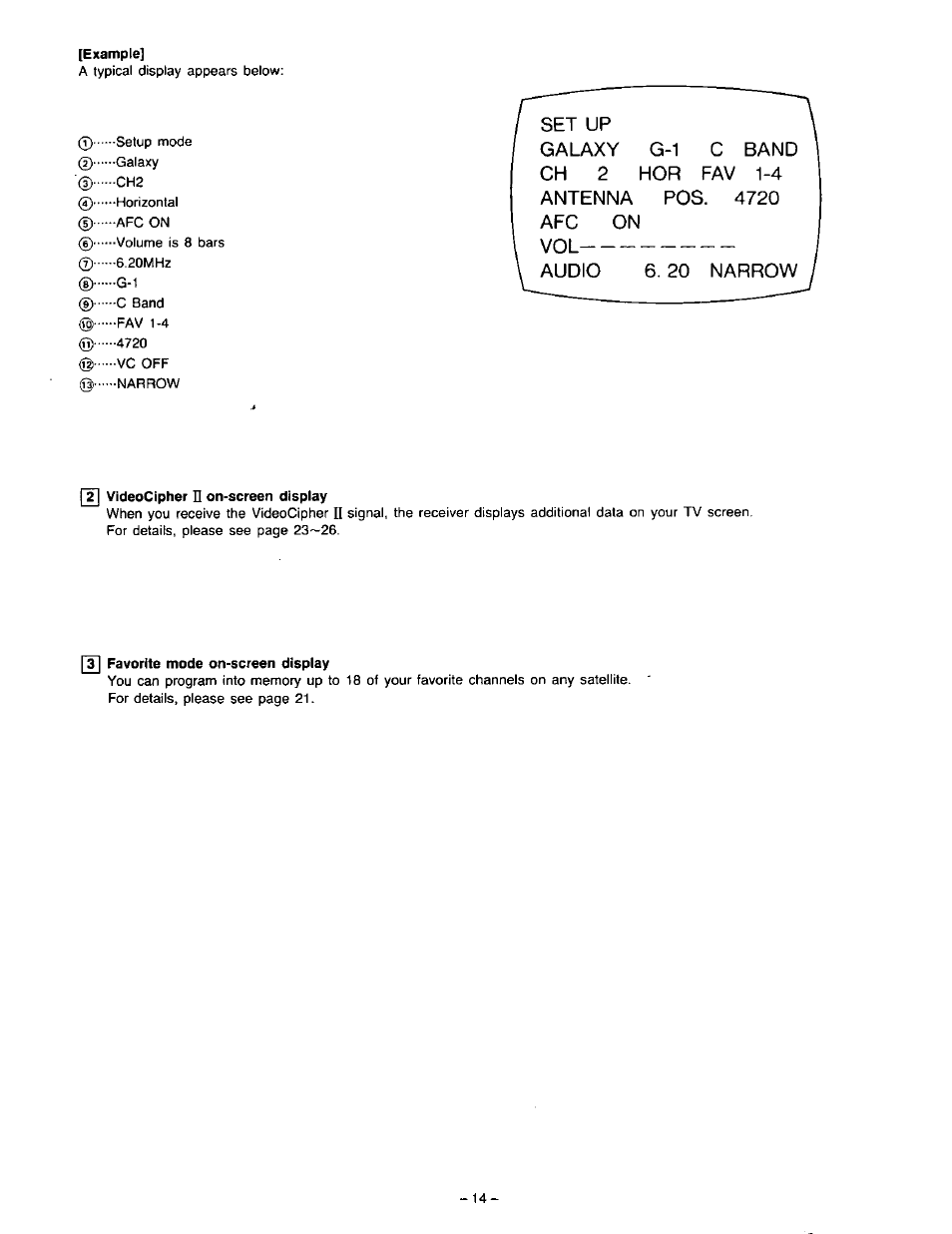 Panasonic VideoCipher II Integrated Satellite Receiver/Positioner/Descrambler CRD-4500 User Manual | Page 15 / 32