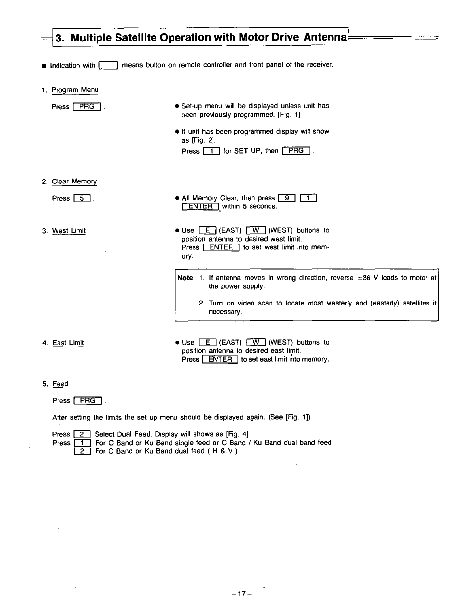 Panasonic VideoCipher II Integrated Satellite Receiver/Positioner/Descrambler CRD-4500 User Manual | Page 18 / 32