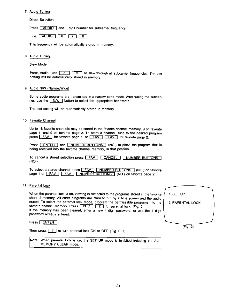 Panasonic VideoCipher II Integrated Satellite Receiver/Positioner/Descrambler CRD-4500 User Manual | Page 22 / 32