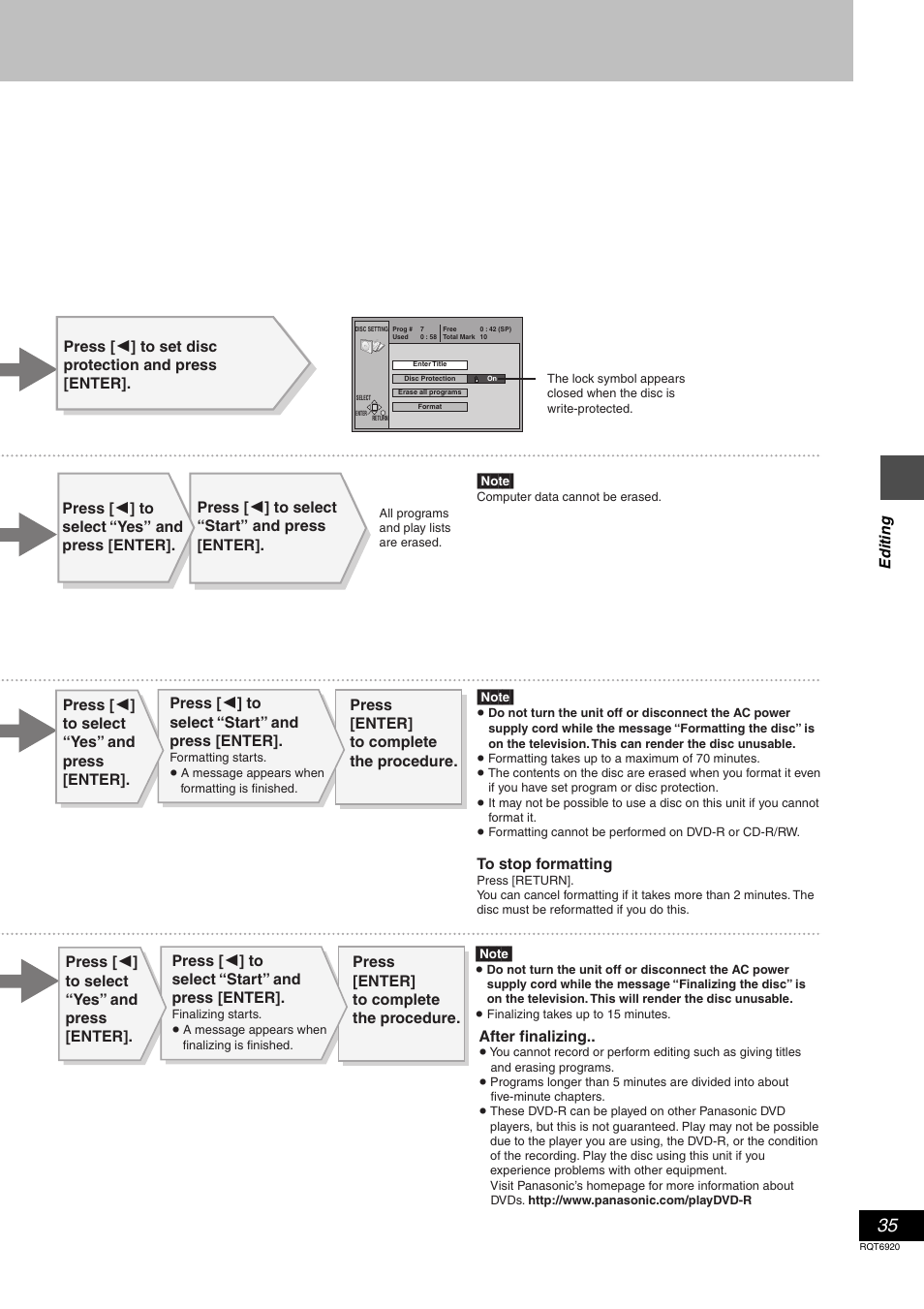 Panasonic DMR E50 User Manual | Page 35 / 64