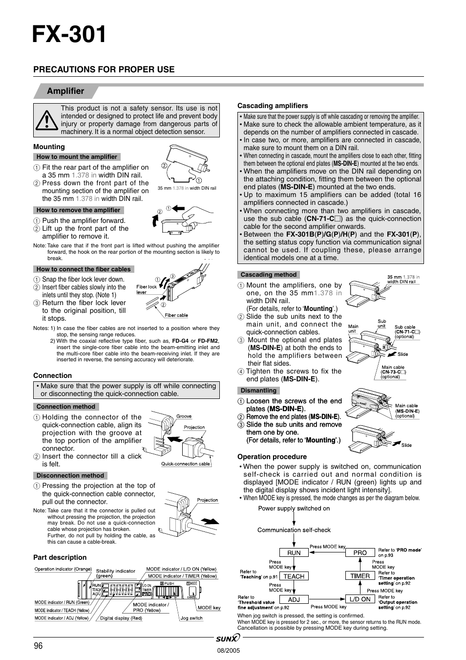 Fx-301 | Panasonic Digital Fiber Sensor FX-301 User Manual | Page 29 / 66