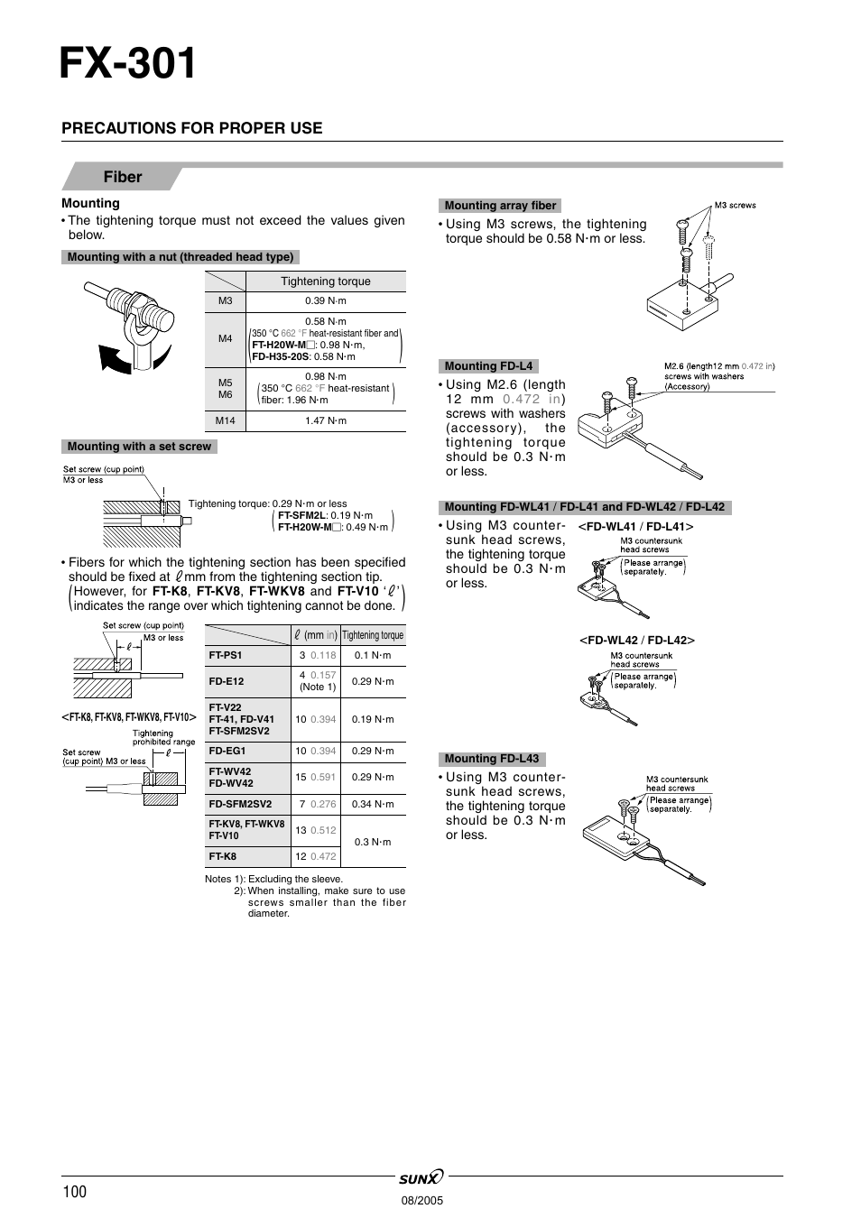 Fx-301 | Panasonic Digital Fiber Sensor FX-301 User Manual | Page 33 / 66