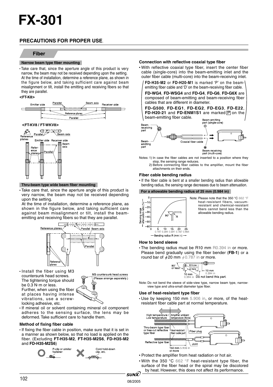 Fx-301 | Panasonic Digital Fiber Sensor FX-301 User Manual | Page 35 / 66