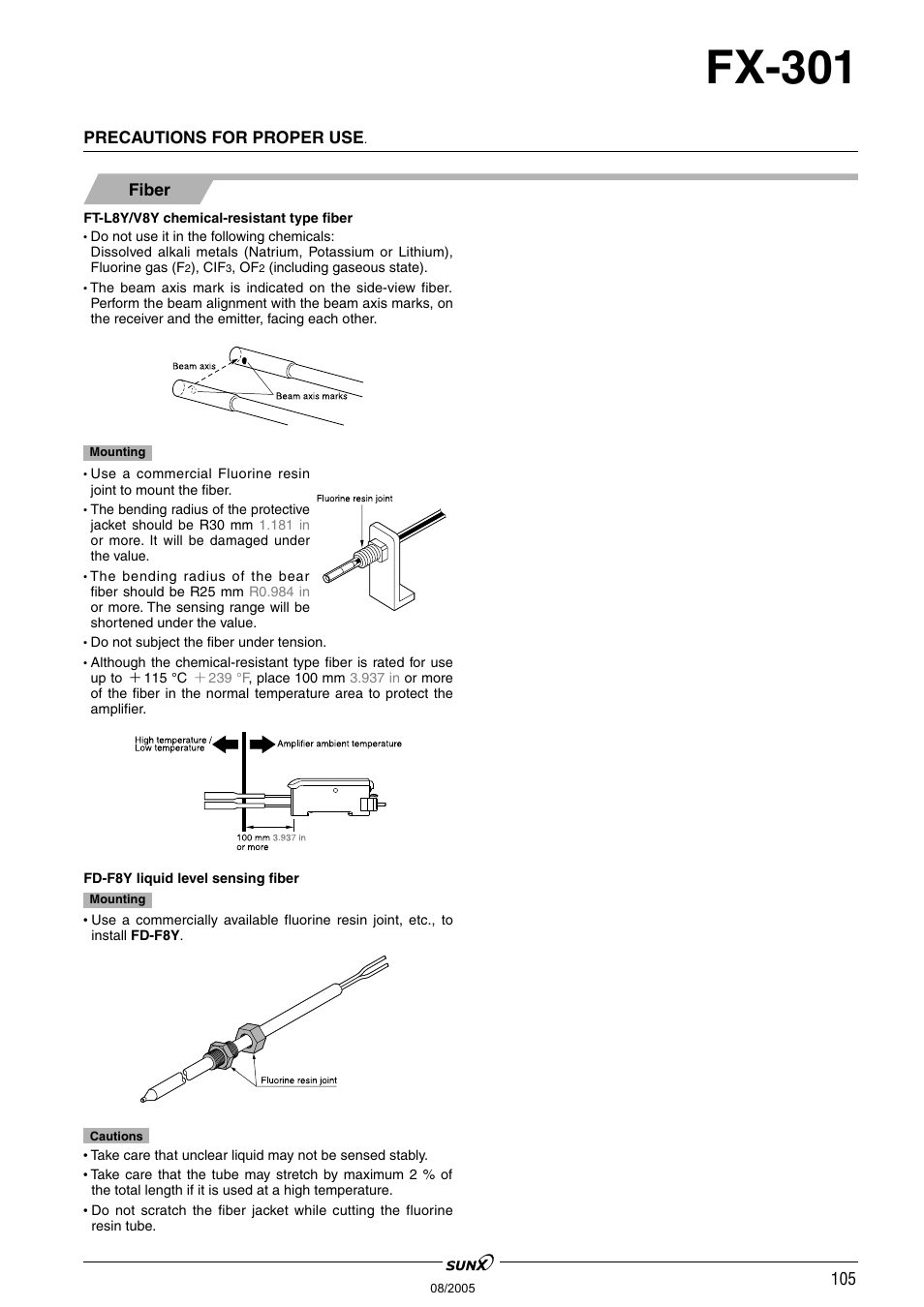 Fx-301 | Panasonic Digital Fiber Sensor FX-301 User Manual | Page 38 / 66