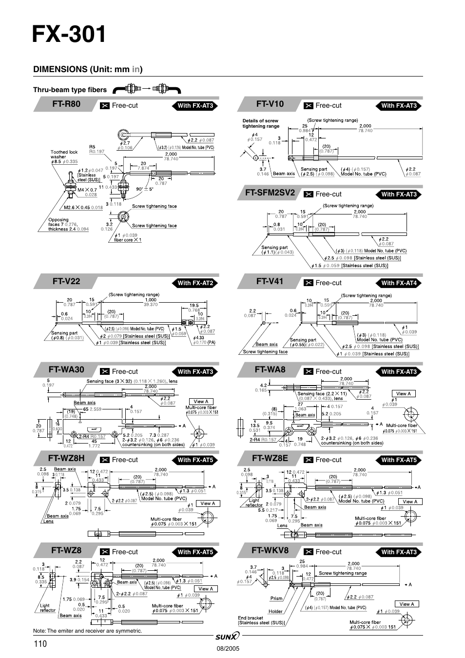 Fx-301 | Panasonic Digital Fiber Sensor FX-301 User Manual | Page 43 / 66