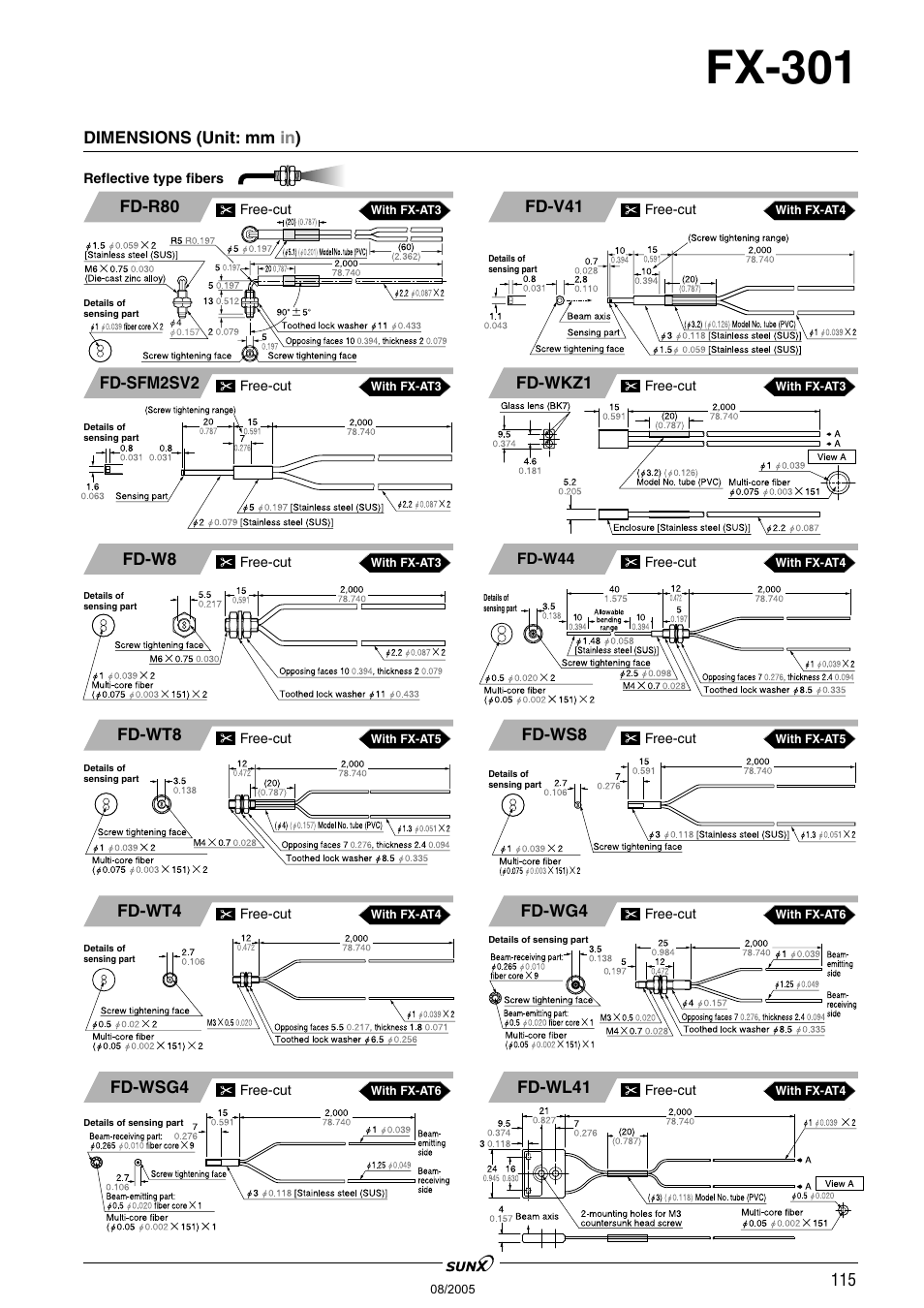 Fx-301 | Panasonic Digital Fiber Sensor FX-301 User Manual | Page 48 / 66