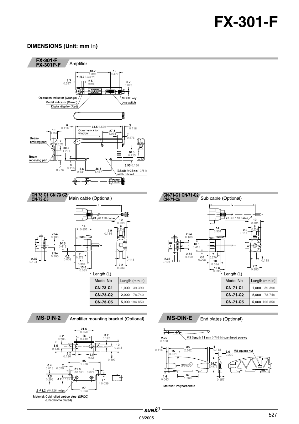 Fx-301-f | Panasonic Digital Fiber Sensor FX-301 User Manual | Page 64 / 66