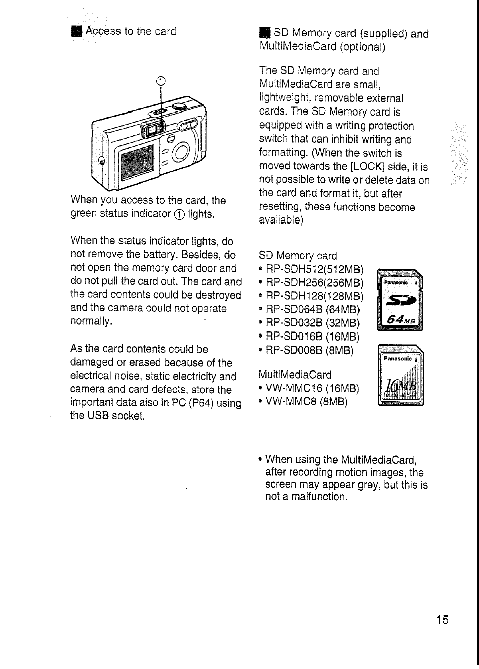 Panasonic DMC-F7A User Manual | Page 15 / 76