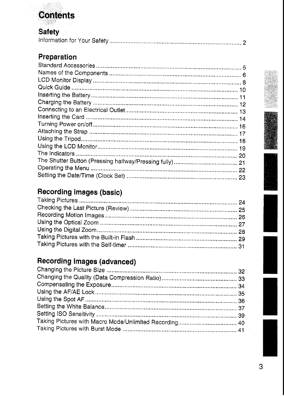 Oortents | Panasonic DMC-F7A User Manual | Page 3 / 76