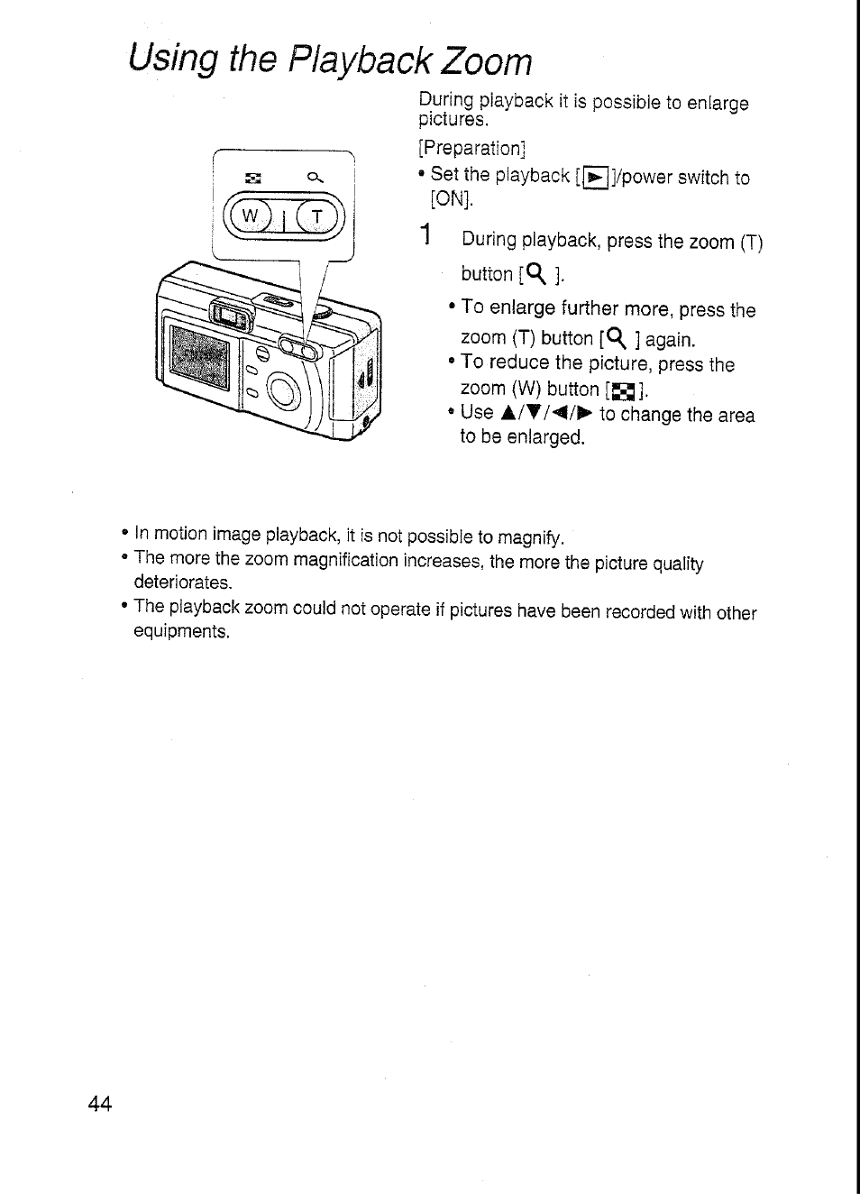 Using the playback zoom | Panasonic DMC-F7A User Manual | Page 44 / 76