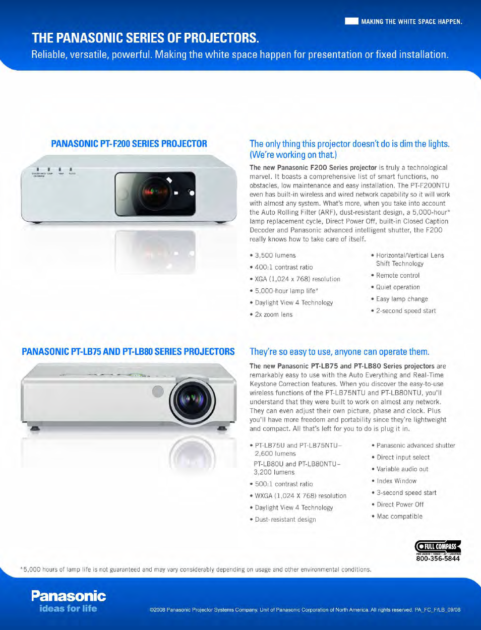 Panasonic PT-DW5100U User Manual | Page 3 / 4