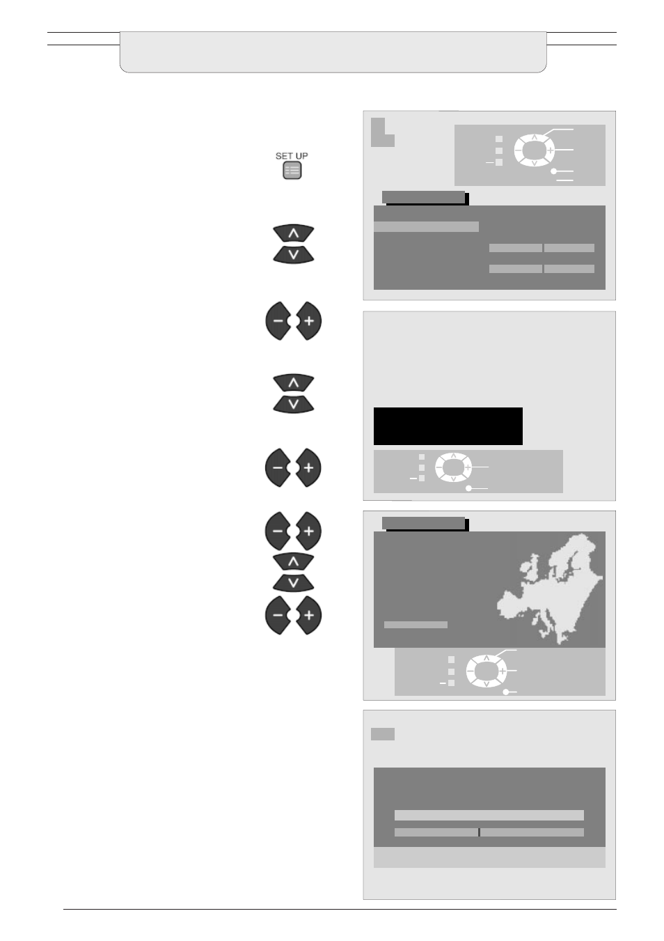 Tuning menu - auto setup, Warning | Panasonic TU-PTA100E User Manual | Page 20 / 32