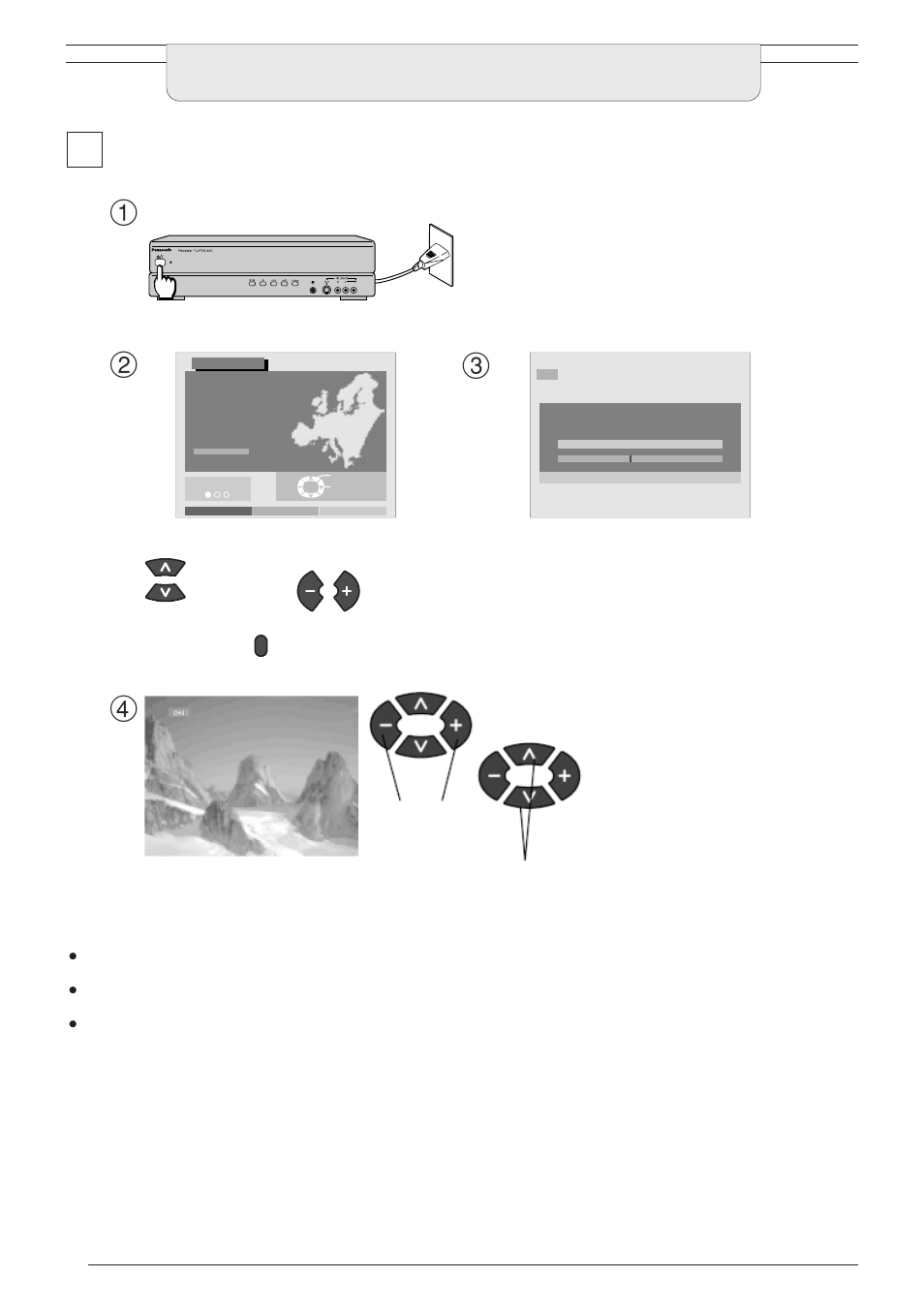 Quick start guide, Operating the receiver | Panasonic TU-PTA100E User Manual | Page 6 / 32
