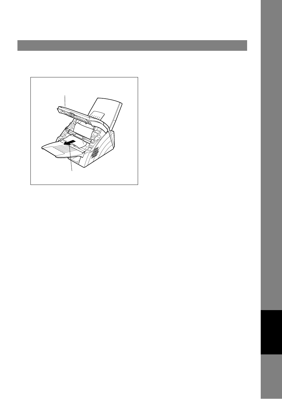 Clearing a document jam, Troubleshooting | Panasonic UF-4100 User Manual | Page 103 / 122