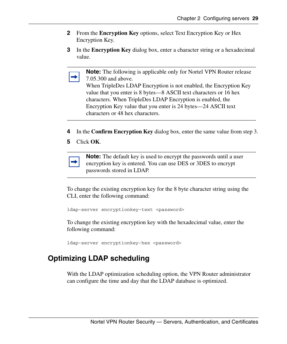 Optimizing ldap scheduling | Panasonic NN46110-600 User Manual | Page 39 / 110