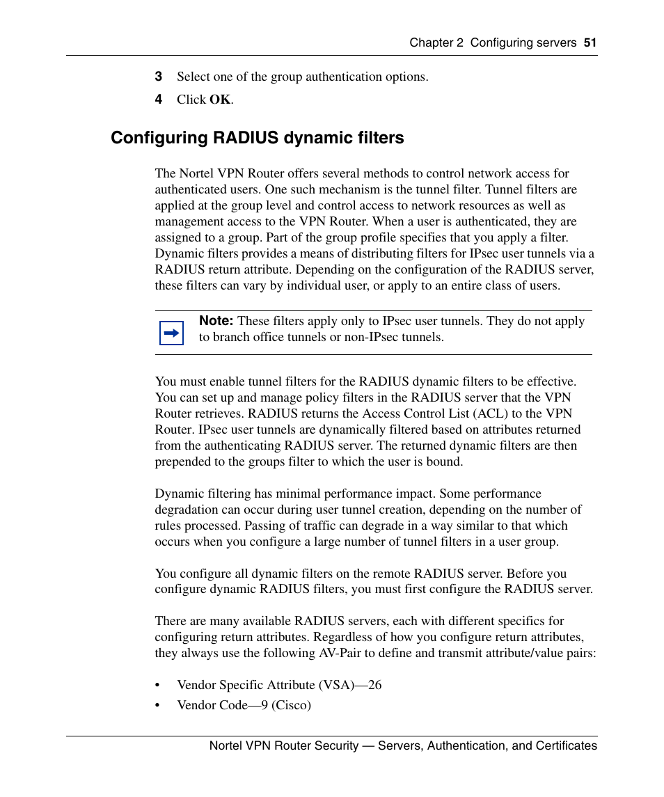 Configuring radius dynamic filters | Panasonic NN46110-600 User Manual | Page 61 / 110