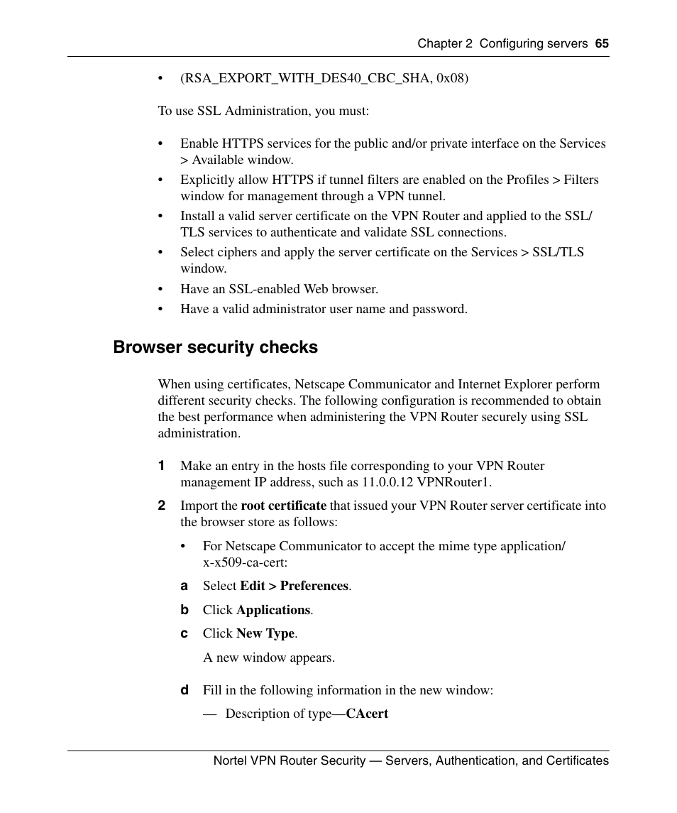 Browser security checks | Panasonic NN46110-600 User Manual | Page 75 / 110