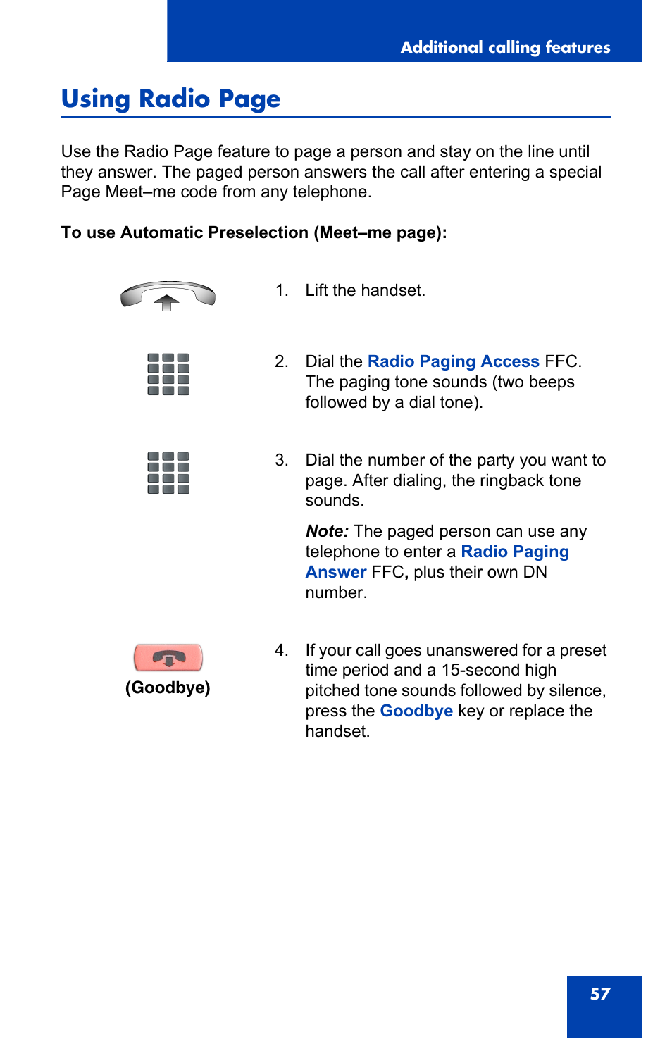 Using radio page | Panasonic 2001 User Manual | Page 57 / 86