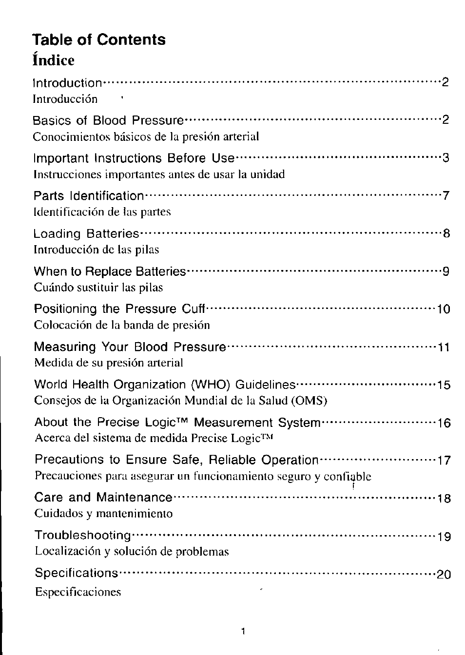 Panasonic EW243 User Manual | Page 2 / 24