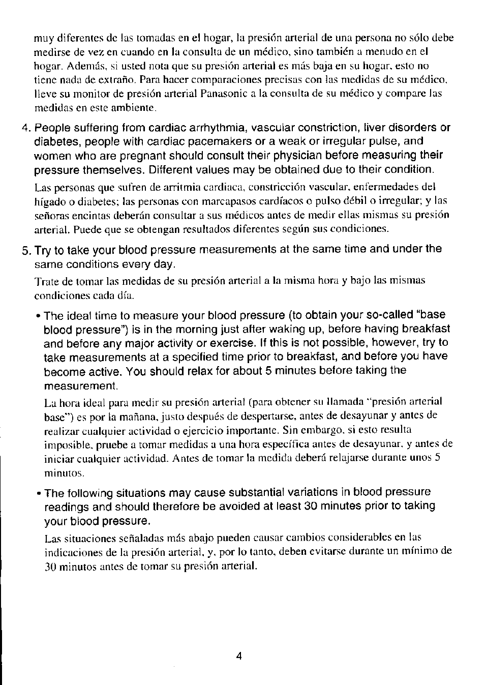 Panasonic EW243 User Manual | Page 5 / 24