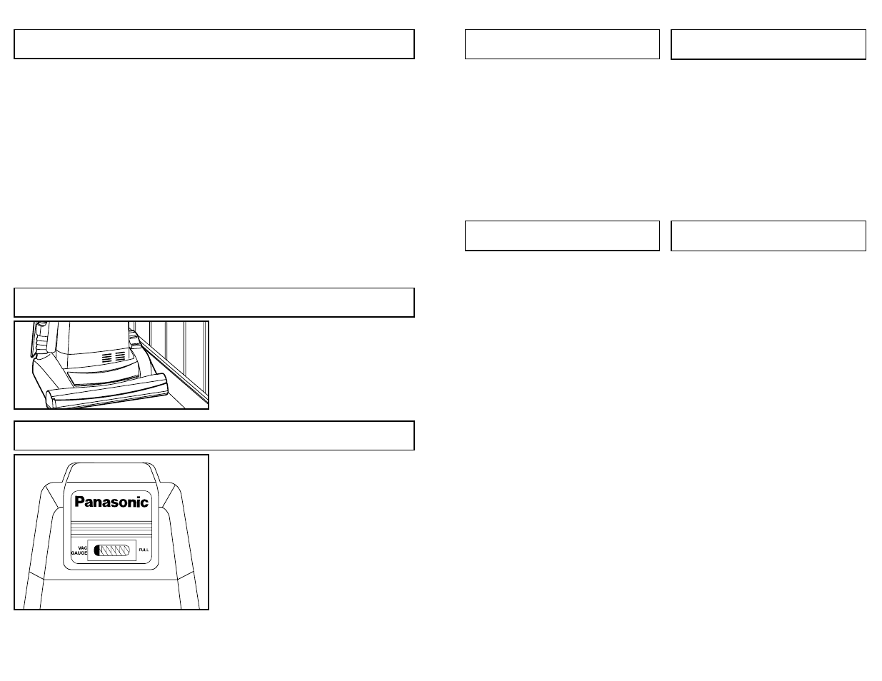 Thermal protector, Edge cleaning, Vac gauge | Panasonic MC-V5271 User Manual | Page 18 / 48