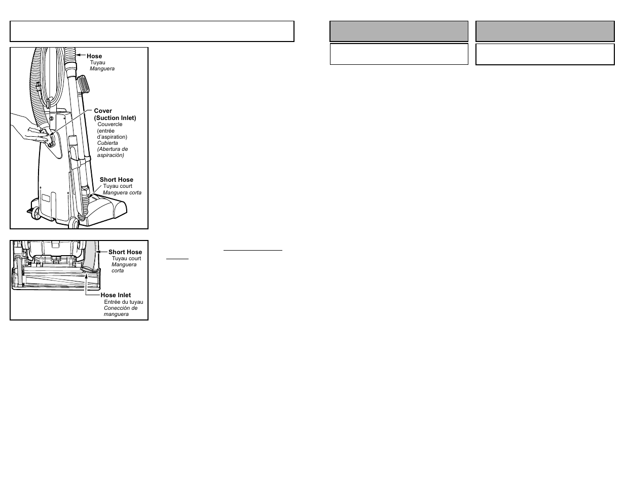 Removing clogs, Montaje assemblage | Panasonic MC-V5271 User Manual | Page 36 / 48